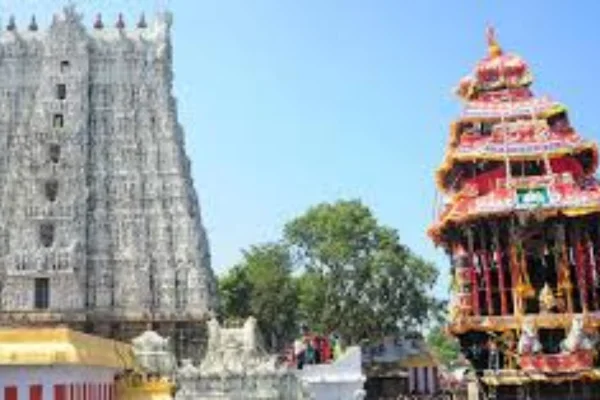 Image of: Temple Chariot Tourist Attraction in Suchindram