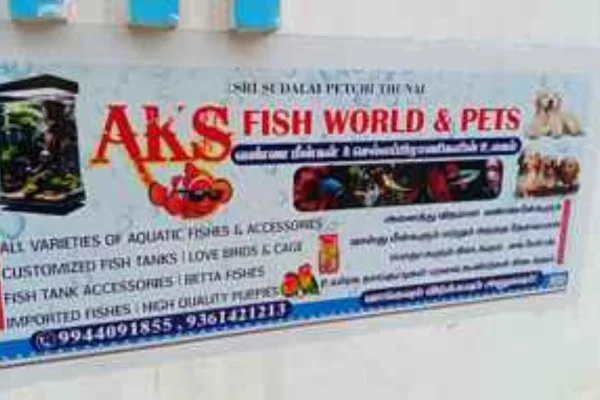 Image of: A K S Fish World and Pets in Pethanadarpatti