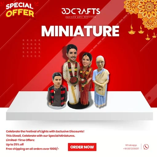Image of: 3D Crafts 3D Printing Firm in Koodal Nagar