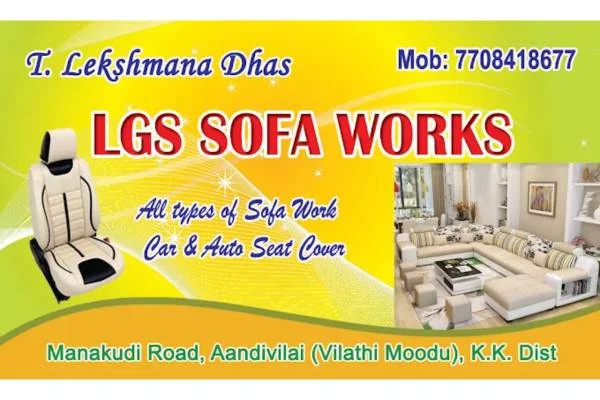 Image of: LGS Sofa Works Furniture Store in Aandivilai