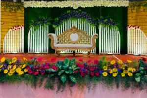 Image of: Sjs Wedding Natural Flowers Decoration in Palayamkottai