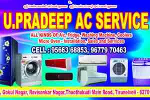 Image of: U Pradeep AC and Fridge Service in Tirunelveli