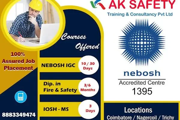 Image of: NEBOSH Safety Training Course in Nagercoil AK Safety