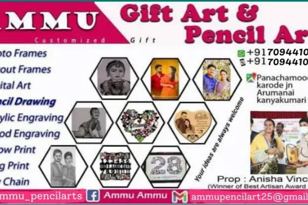 Image of: Ammu Gift Art Unique Pencil Art Creations