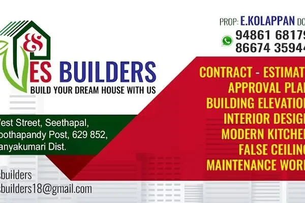 Image of: ES Builders Nagercoil Quality Construction Services