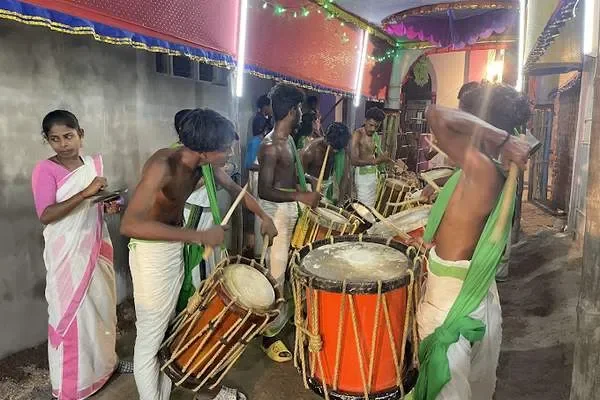 Image of: Kerala Chenda Mealam and Shinkari Melam Performers