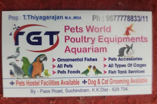 Image of: TGT Pets World – Trusted Pet & Aquarium Supplies in Suchindram