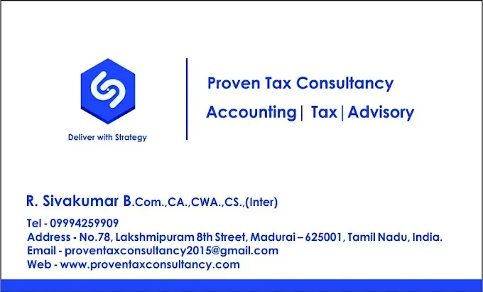 Image of: Proven Tax Consulting in Madurai