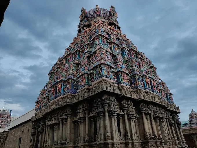 Image of: Shri Koodal Azhagar Perumal Temple Tower in Periyar