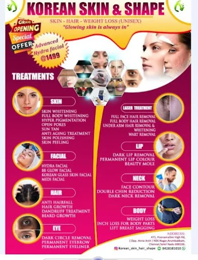 Image of: Korean Skin And Shape In Arumbakkam