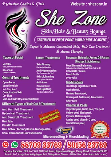 Image of: Shezone Skin Hair And Beauty In Selaiyur