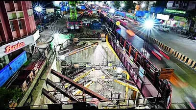 Image of: Metro Station Under Construction in Royapettah