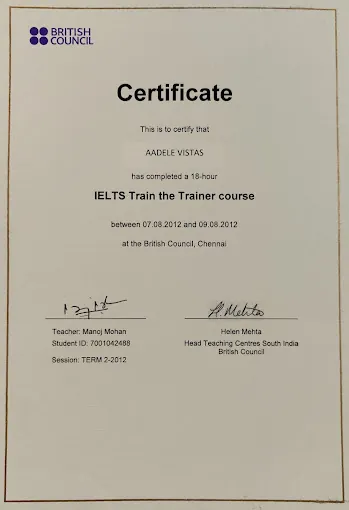 Image of: Aadele Training Ielts Pte Toefl In Kodambakkam