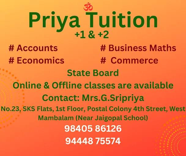Image of: Accounts Tuition And Business Maths In Mambalam