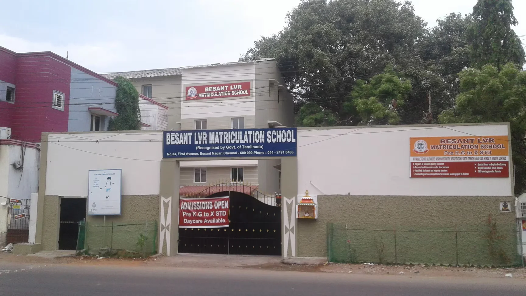 Image of: Besant Lvr Matriculation School In Besant Nagar