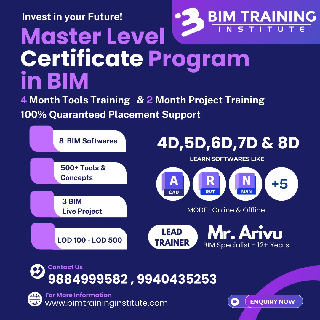 Image of: Bim Training Institute Authorized Institute In Anna Nagar