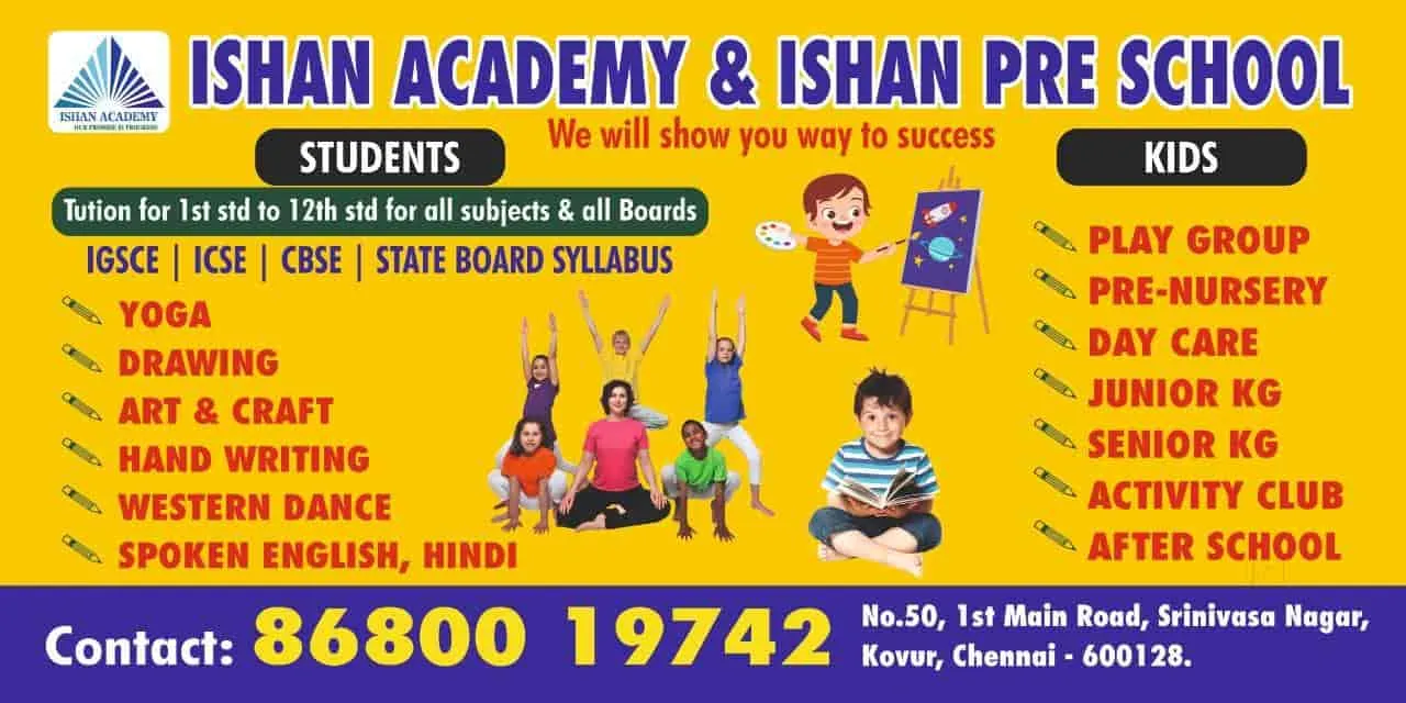Image of: Ishan Academy And Ishan Pre In Mambalam