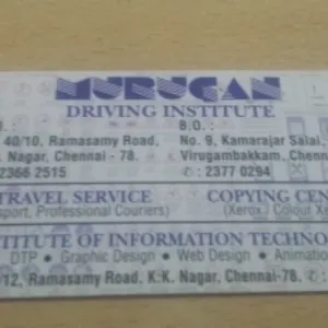 Image of: Murugan Driving Institute In Virugambakkam
