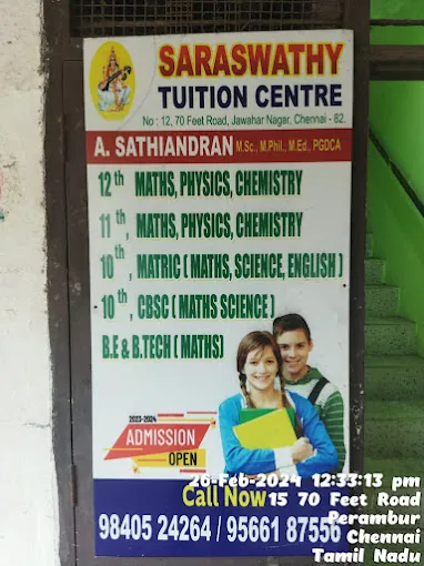 Image of: Saraswathy Tuition Centre In Kolathur