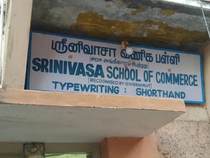 Image of: Srinivasa School Of Commerce In Choolai