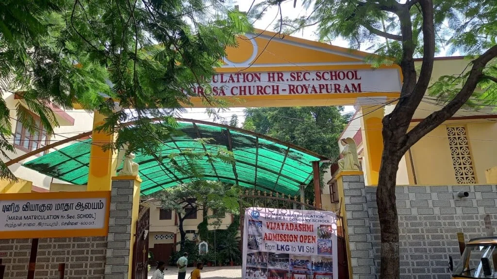 Image of: Maria Matriculation Higher Secondary School In Royapuram