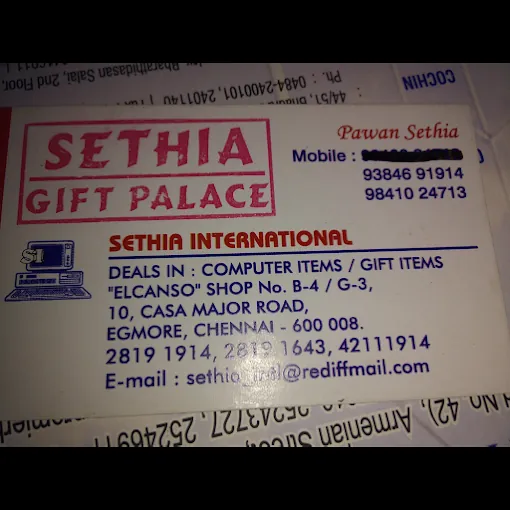 Image of: Sethia International In Egmore