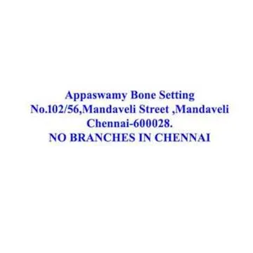 Image of: Appaswamy Bone Setting In Mandaveli