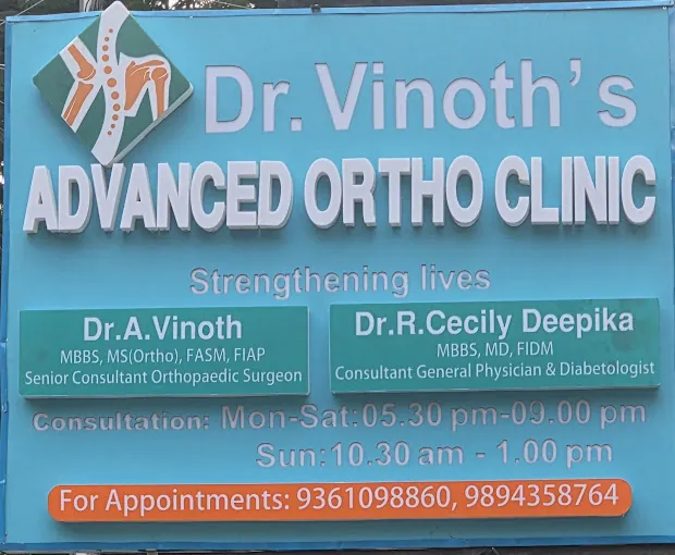 Image of: Drvinoths Advanced Ortho Clinic Drvinoth In Adyar 2