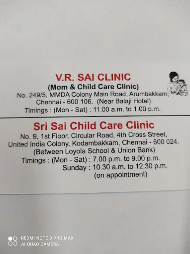Image of: Sri Sai Child Care Clinic In Kodambakkam