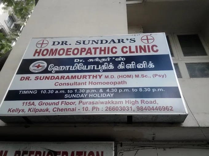 Image of: Dr Sundars Homoeopathy Clinic In Kilpauk