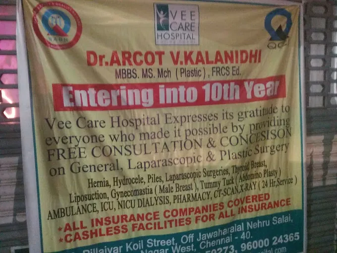 Image of: Vee Care Health Centre In Anna Nagar 7