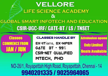 Image of: Vellore Life Science Academy In Royapettah