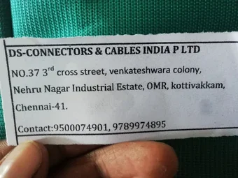 Image of: Ds Connectors And Cables India In Perungudi