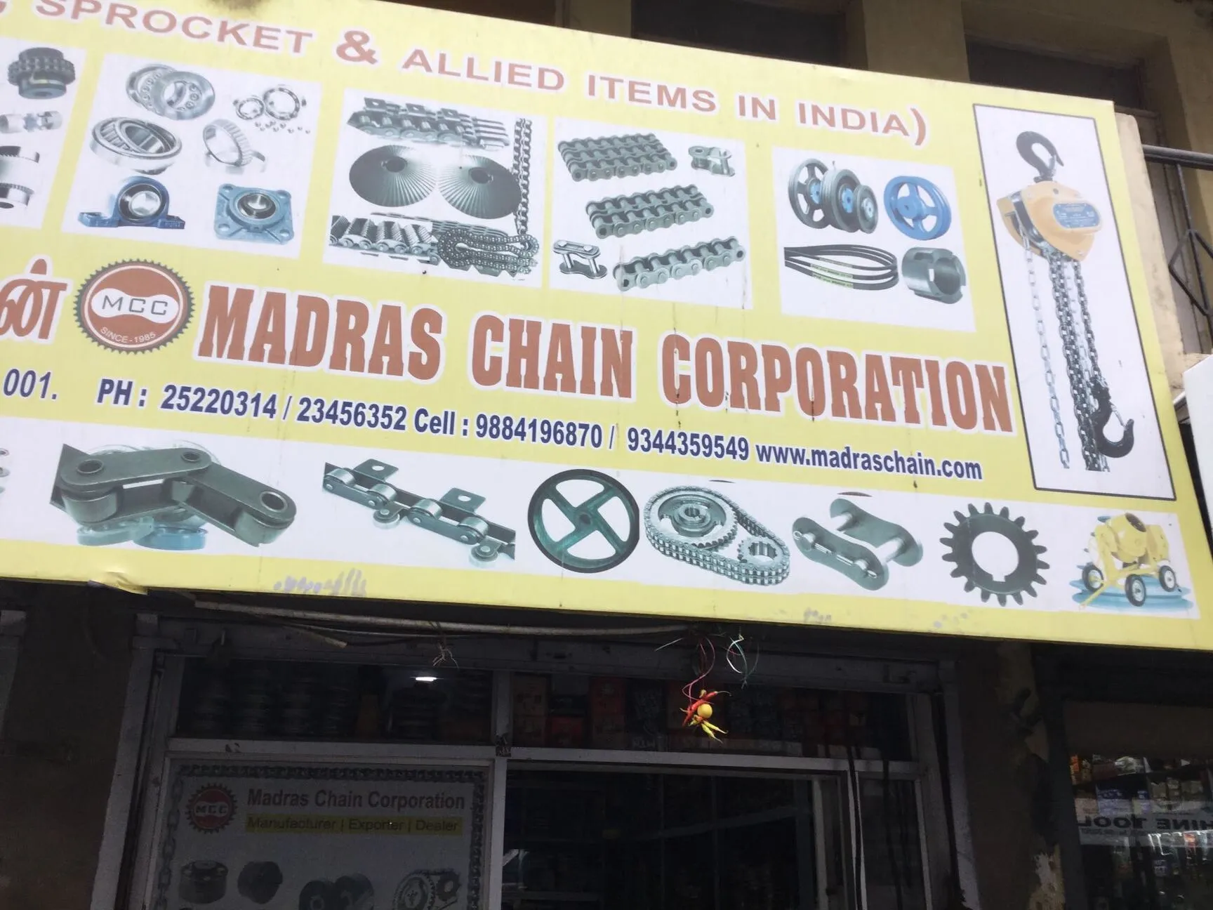 Image of: Madras Chain Corporation In Chennai