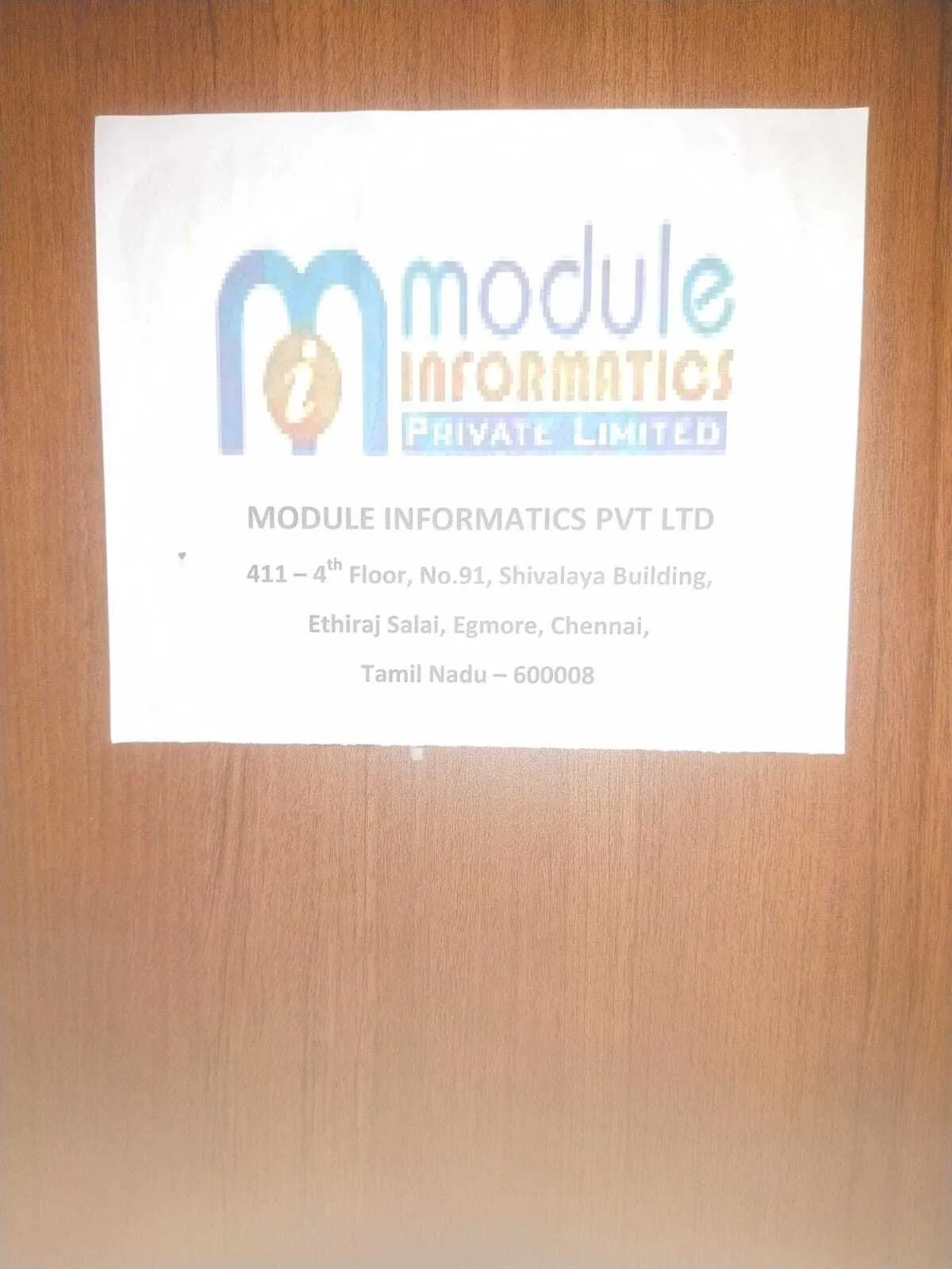 Image of: Module Informatics Private Limited in Egmore