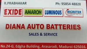 Image of: Diana Auto Batteries in Kalavasal