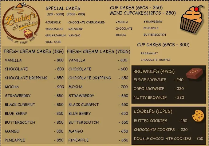 Image of: Buddys Pastries in Goripalayam