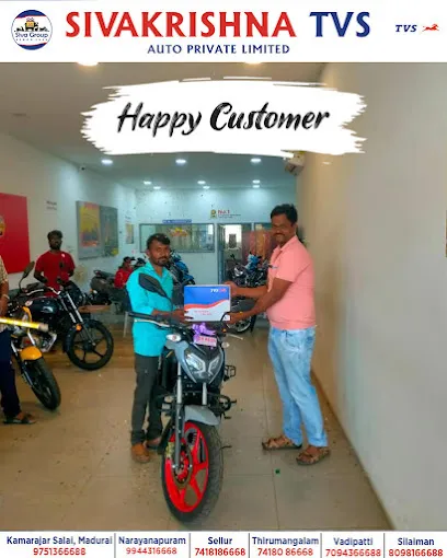 Image of: Sivakrishna Tvs Service Center in Kamarajar Salai