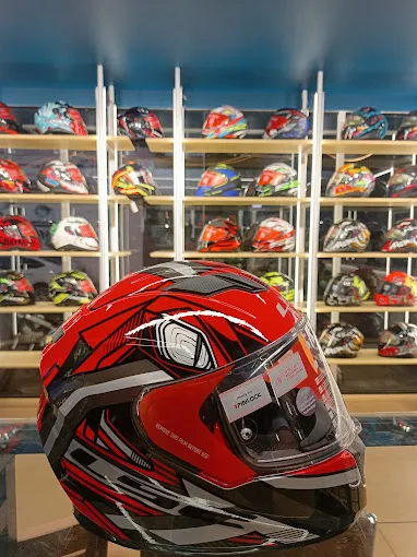 Image of: Sparkly Automobiles Helmet Showroom in S S Colony 6
