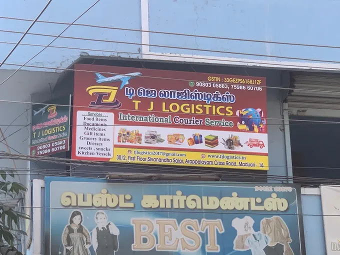 Image of: Tj Logistics  International Courier Service in Arappalayam
