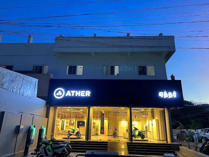 Image of: Ather Electric Scooter Showroom In Vilangudi 5