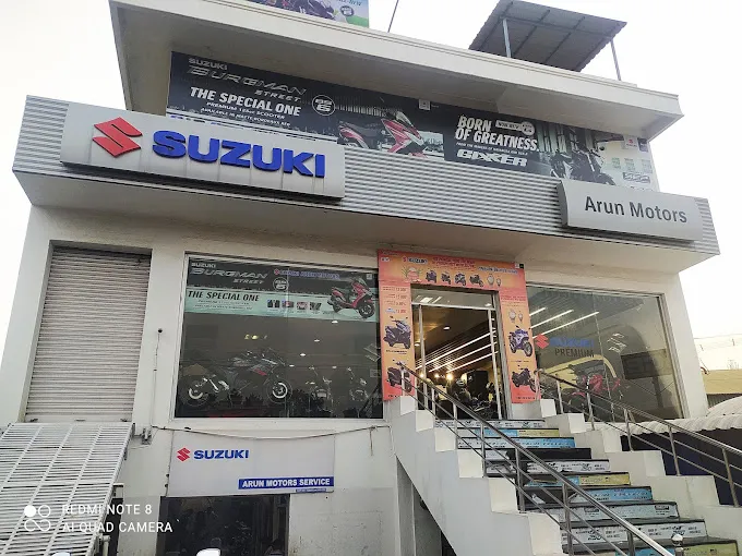 Image of: Suzuki Motorcycle Arun Motors In Madurai
