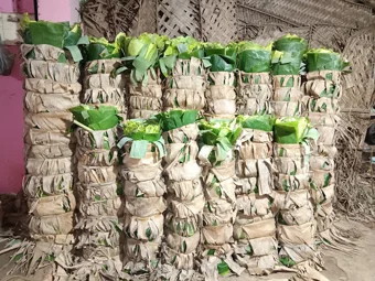 Image of: M Krishnamoorthy Banana Leaf Merchant In Villapuram