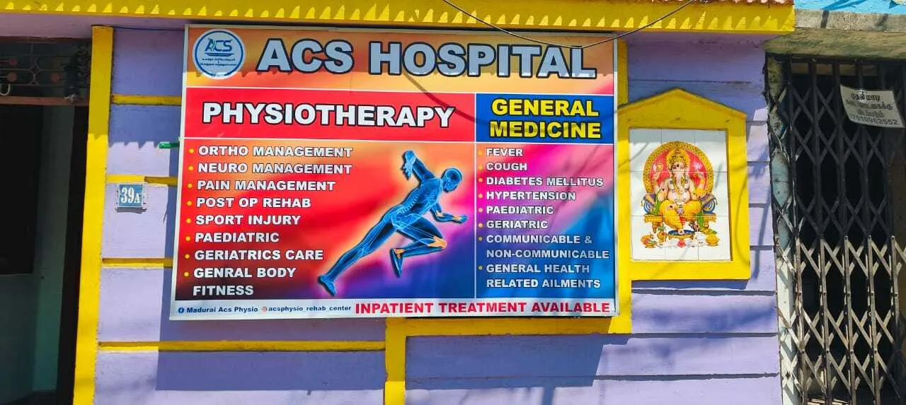 Image of: Acs Physiotherapy And General Hospital in Madurai