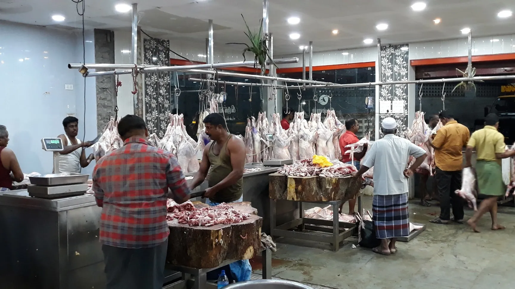 Image of: M Krishnan Mutton Stall In Madurai