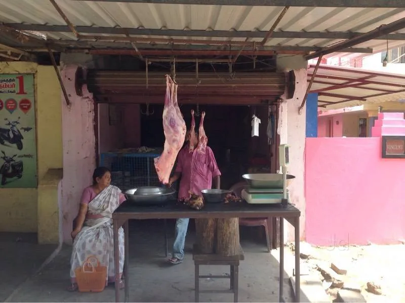 Image of: Sanjay Mutton Stall In Madurai