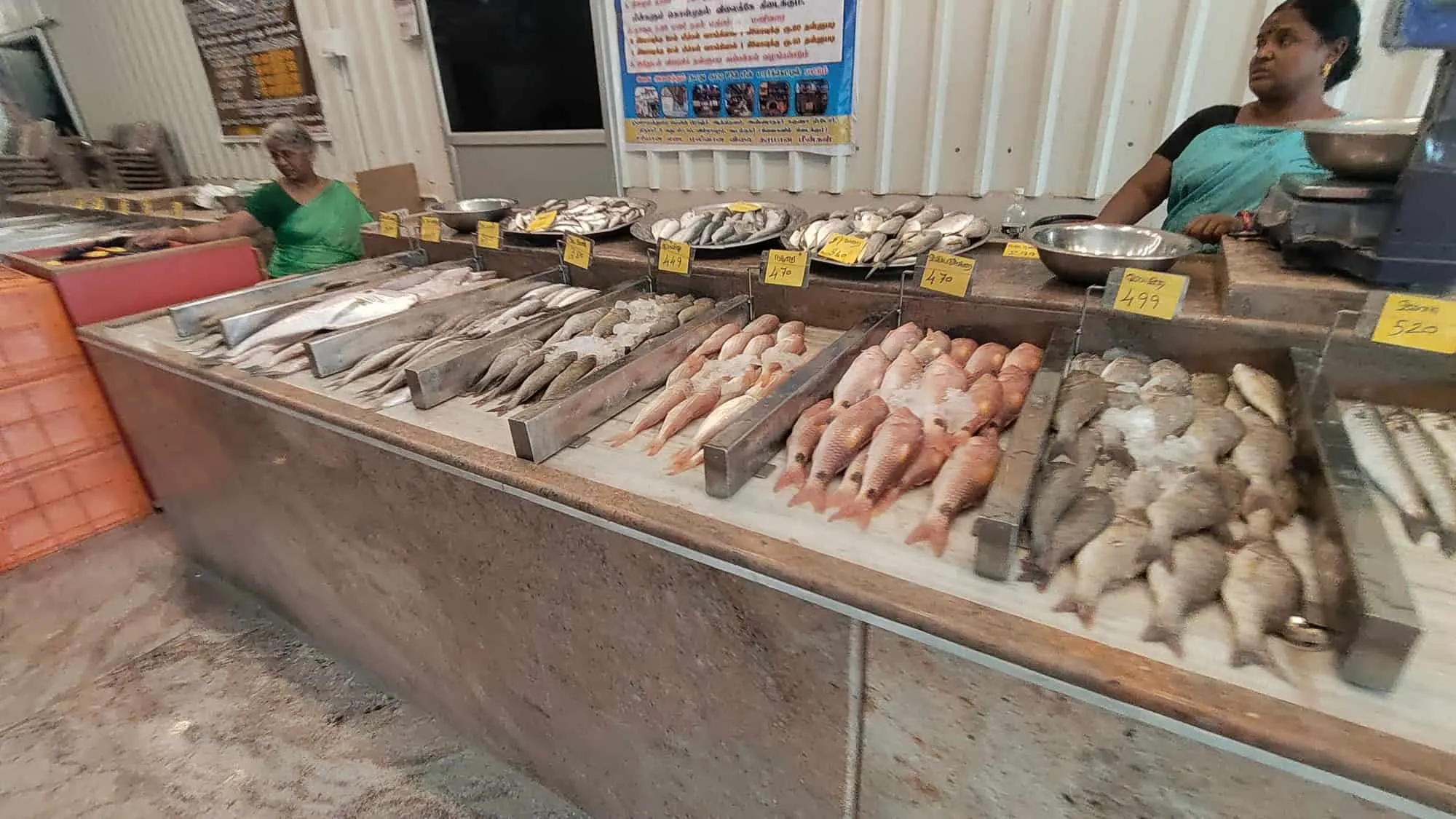 Image of: Sss Fish Stall In Madurai