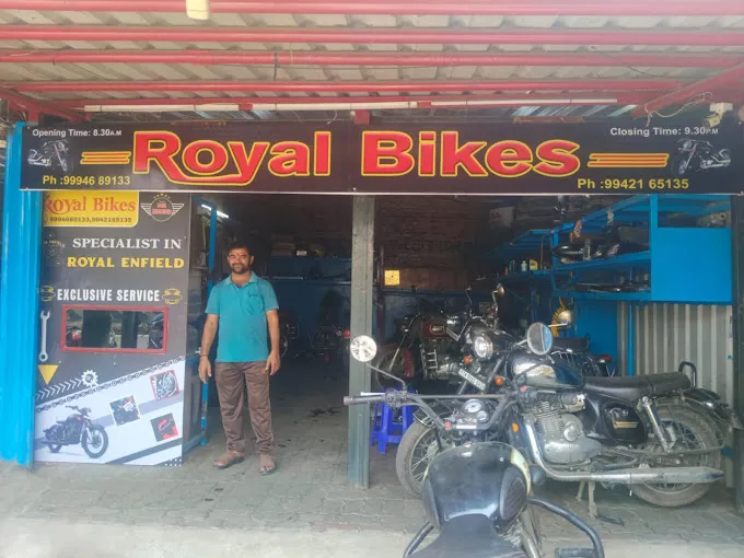 Image of: New Psa Motors Royal Enfield Service In Kochadai