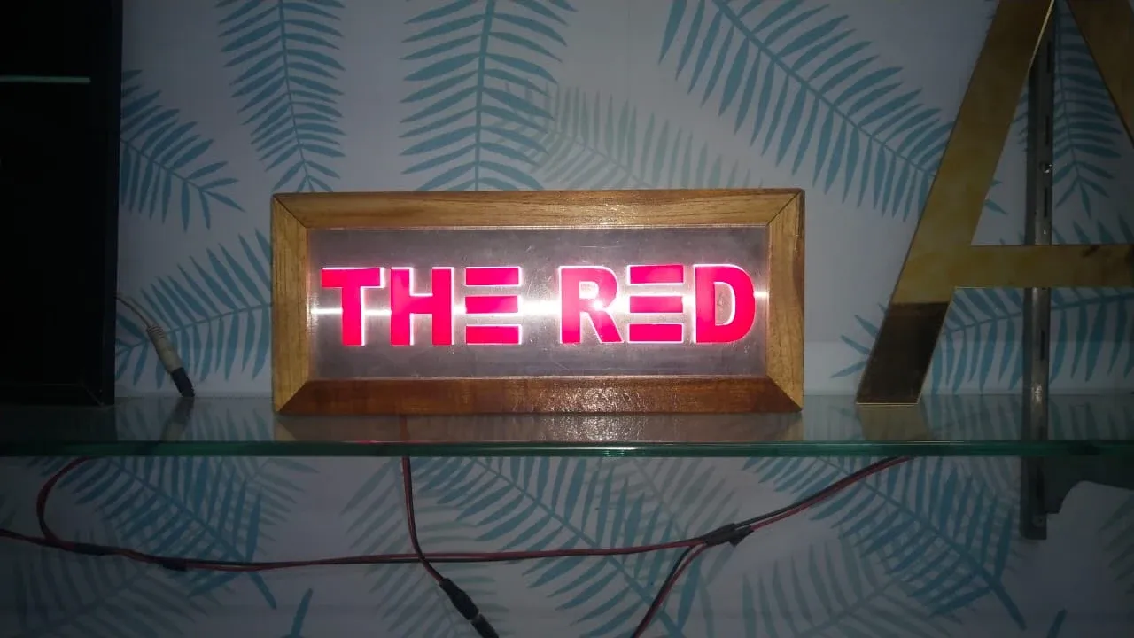 Image of: The Red Signage Studio In Madurai