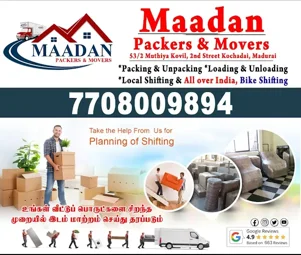 Image of: Maadan Packers And Movers In Kochadai